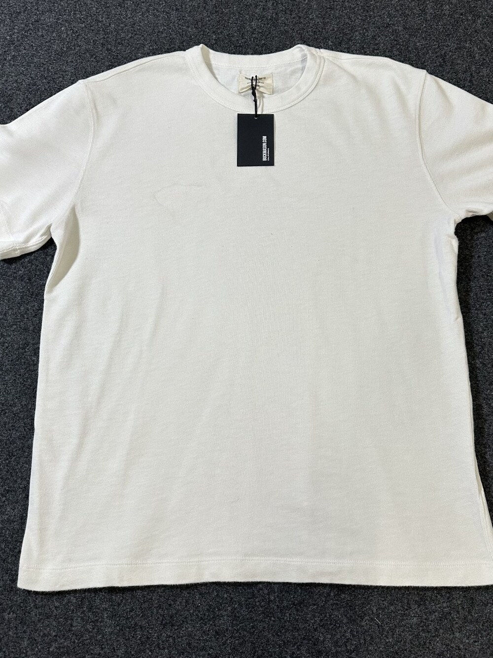 Buck Mason Men's White Field-Spec Cotton Heavy Tee Sz L NWI MSRP 55 [EC6]